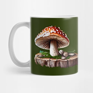 Rustic Mosaic Mushroom Mug